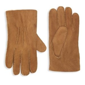 Portolano Shearling Lined Suede Gloves